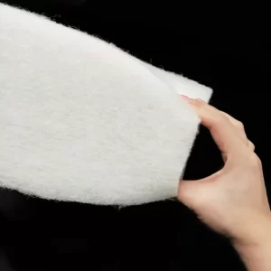 hot air through nonwoven fabric